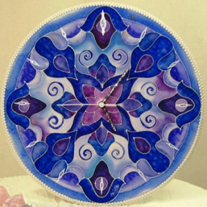 mandala, selyemmandala, selyemfestés