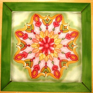 mandalafestés, selyemfestés