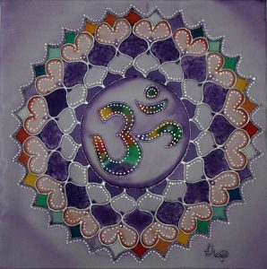 mandala festés selyemfestés