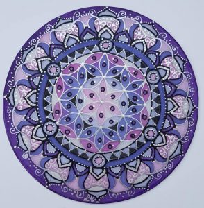 mandala festés selyemfestés