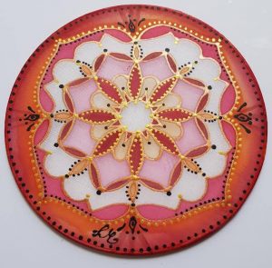 mandala festés selyemfestés