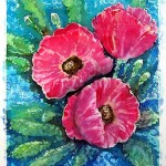 selyemkép viaszbatik technikával